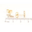 Сережки Xuping Позолота 18K пусети «Хрестики з цирконієм» фото №2 Сережки Xuping Позолота 18K пусети «Хрестики з цирконієм» фото №2