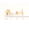 Сережки Xuping Позолота 18K пусети «Раки з кристалами» фото №2 Сережки Xuping Позолота 18K пусети «Раки з кристалами» фото №2