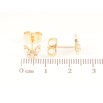 Сережки Xuping Позолота 18K пусети «Метелики» фото №2