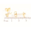 Сережки Xuping Позолота 18K пусети «Банти з перлинами» фото №2 Сережки Xuping Позолота 18K пусети «Банти з перлинами» фото №2