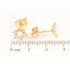 Серьги Xuping Позолота 18K пусеты Жемчужные цветочки фото №2 Серьги Xuping Позолота 18K пусеты Жемчужные цветочки фото №2