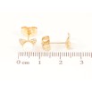 Сережки Xuping Позолота 18K пусети «Метелики з перлинами» фото №2