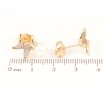 Сережки Xuping Позолота 18K пусети «Метелики з перлинами» фото №2 Сережки Xuping Позолота 18K пусети «Метелики з перлинами» фото №2
