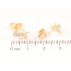 Сережки Xuping Позолота 18K пусети «Метелики з перлинами» фото №2 Сережки Xuping Позолота 18K пусети «Метелики з перлинами» фото №2