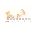 Сережки Xuping Позолота 18K пусети «Метелики з перлинами» фото №2 Сережки Xuping Позолота 18K пусети «Метелики з перлинами» фото №2