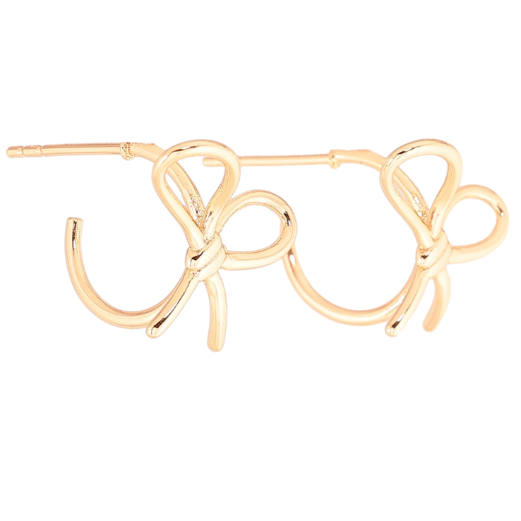 Серьги Xuping Позолота 18K пусеты Банты на одну сторону фото №16 Серьги Xuping Позолота 18K пусеты Банты на одну сторону фото №16