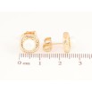 Сережки Xuping Позолота 18K пусети «Ромби з перлинами» фото №2