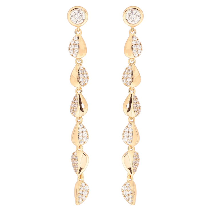 Серьги Xuping Позолота 18K пусеты Декоративные подвески с цирконием фото №6 Серьги Xuping Позолота 18K пусеты Декоративные подвески с цирконием фото №6