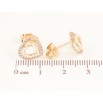 Серьги Xuping Позолота 18K пусеты Сердечки с цирконием и жемчужинками фото №2 Серьги Xuping Позолота 18K пусеты Сердечки с цирконием и жемчужинками фото №2