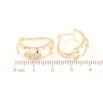 Серьги Xuping Позолота 18K английский замок Вставки белой керамики фото №2