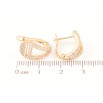 Сережки Xuping Позолота 18K англійський замок «Декоративний візерунок з цирконієм» фото №2