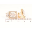 Серьги Xuping Позолота 18K английский замок Кристаллы в обрамлении циркония фото №2 Серьги Xuping Позолота 18K английский замок Кристаллы в обрамлении циркония фото №2