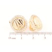 Серьги Xuping Позолота 18K английский замок Круги с цирконием фото №2