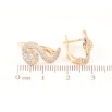 Сережки Xuping Позолота 18K англійський замок «Візерунок з цирконієм» фото №2 Сережки Xuping Позолота 18K англійський замок «Візерунок з цирконієм» фото №2