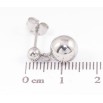 Серьги Xuping TTM Stainless Steel цвет Родий пусеты Подвески из шариков фото №2