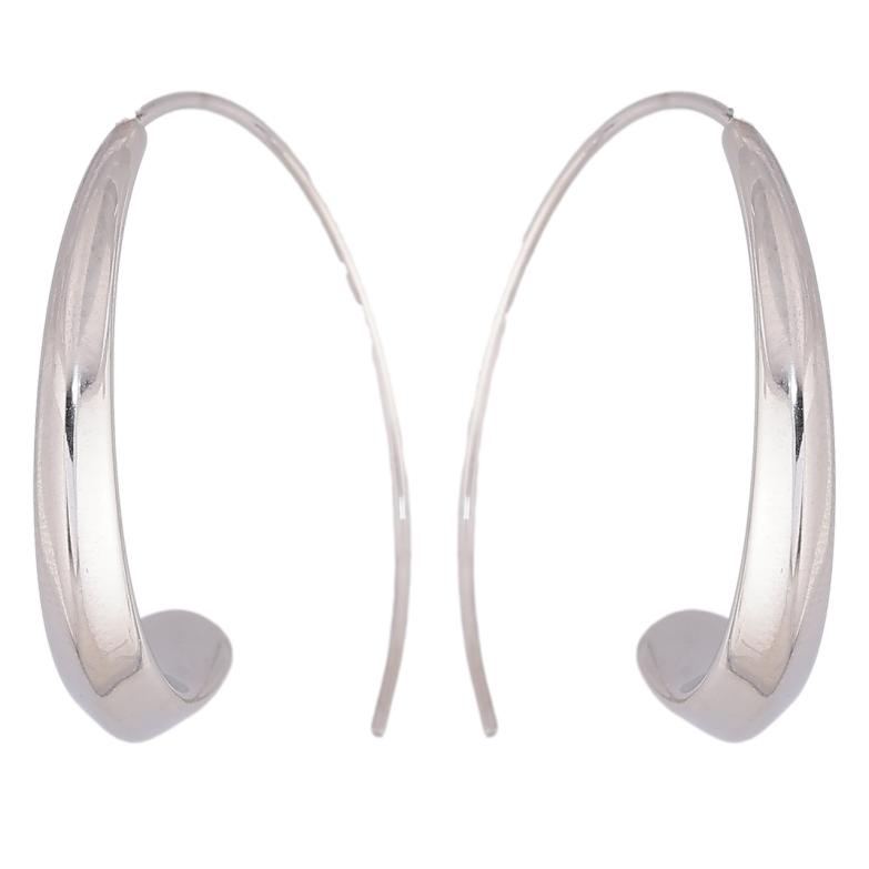 Сережки Xuping TTM Stainless Steel колір Родій французький замок «Модерн» фото №13