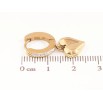 Сережки Xuping TTM Stainless Steel колір 14К підвіски на колечках «Сердечка» фото №2 Сережки Xuping TTM Stainless Steel колір 14К підвіски на колечках «Сердечка» фото №2