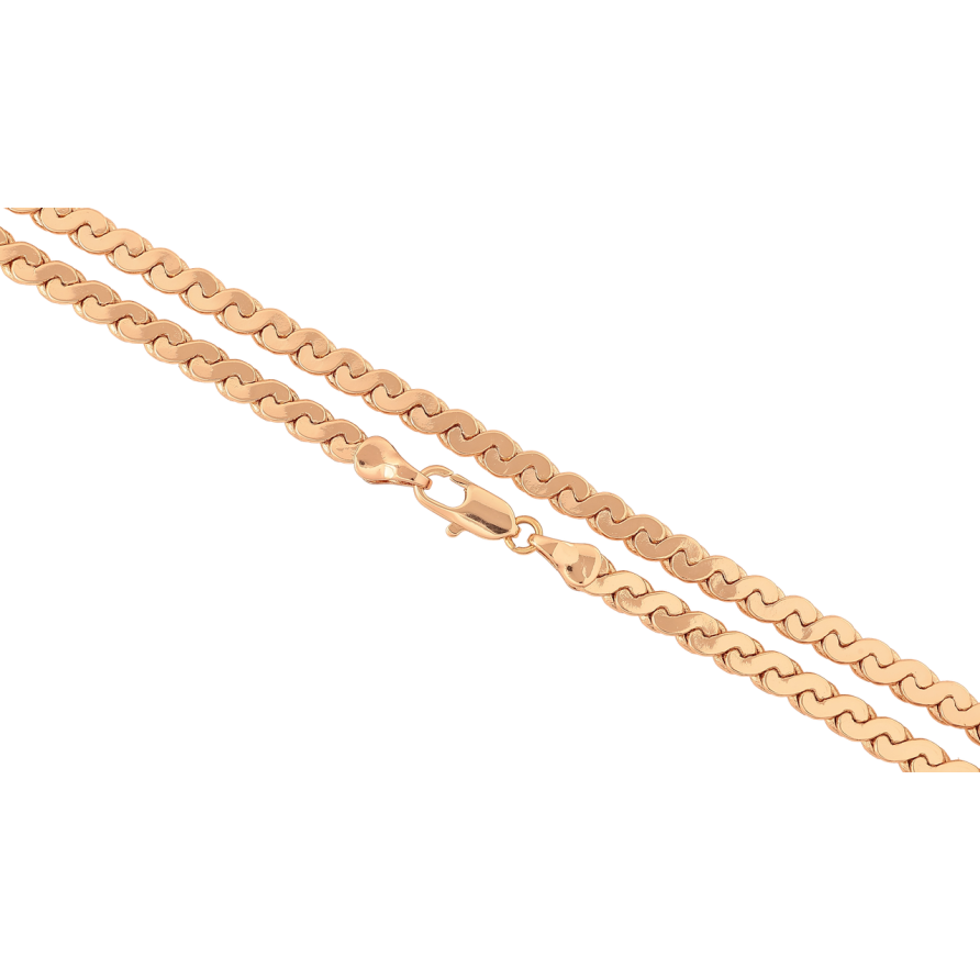 Ланцюжок Xuping Позолота 18K «Плетіння Серпантин» довжина 49см х 4мм фото №1 Ланцюжок Xuping Позолота 18K «Плетіння Серпантин» довжина 49см х 4мм фото №1