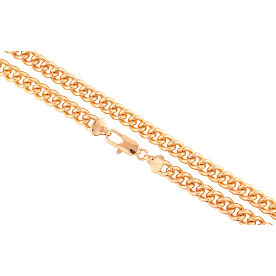 Ланцюжок Xuping Позолота 18K «Плетіння Панцирне» довжина 50см х 8мм фото №1