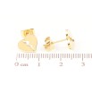 Серьги Xuping TTM Stainless Steel цвет 14К пусеты Сердечки фото №2 Серьги Xuping TTM Stainless Steel цвет 14К пусеты Сердечки фото №2
