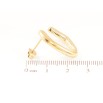 Серьги Xuping TTM Stainless Steel цвет 14К пусеты Декоративный узор фото №2 Серьги Xuping TTM Stainless Steel цвет 14К пусеты Декоративный узор фото №2