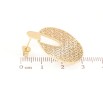 Серьги Xuping TTM Stainless Steel цвет 14К пусеты Резные круги фото №2 Серьги Xuping TTM Stainless Steel цвет 14К пусеты Резные круги фото №2