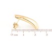 Серьги Xuping TTM Stainless Steel цвет 14К пусеты Декоративные фото №2 Серьги Xuping TTM Stainless Steel цвет 14К пусеты Декоративные фото №2
