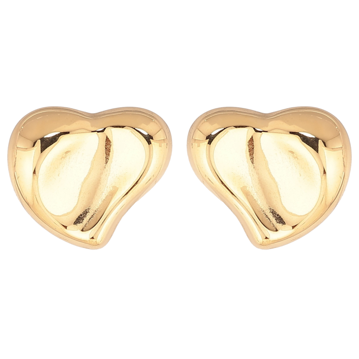 Серьги Xuping TTM Stainless Steel цвет 14К пусеты Сердечки фото №17 Серьги Xuping TTM Stainless Steel цвет 14К пусеты Сердечки фото №17