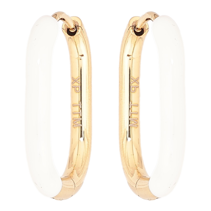 Серьги Xuping TTM Stainless Steel цвет 14К колечки Покраска белой эмалью фото №20 Серьги Xuping TTM Stainless Steel цвет 14К колечки Покраска белой эмалью фото №20