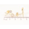 Сережки Xuping Позолота 14K пусети «Візерунок з кришталевими сердечками» фото №2 Сережки Xuping Позолота 14K пусети «Візерунок з кришталевими сердечками» фото №2