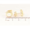 Серьги Xuping Позолота 14K пусеты Ромбовый узор с жемчужинами фото №2 Серьги Xuping Позолота 14K пусеты Ромбовый узор с жемчужинами фото №2