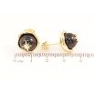 Сережки Xuping Позолота 14K пусети «Чорні кульки з зірками» фото №2 Сережки Xuping Позолота 14K пусети «Чорні кульки з зірками» фото №2