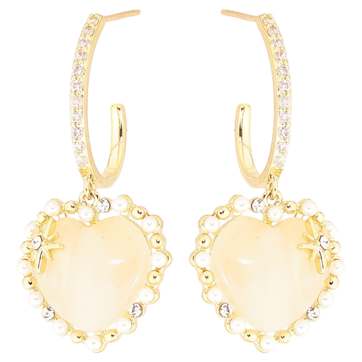 Сережки Xuping Позолота 14K пусети «Сердечка» фото №23