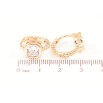 Серьги Xuping Позолота 18K колечки Кристаллы фото №2