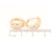 Сережки Xuping Позолота 18K колечка «Візерунок ланцюжок» фото №2 Сережки Xuping Позолота 18K колечка «Візерунок ланцюжок» фото №2