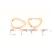 Сережки Xuping Позолота 18K колечка «Трикутні» фото №2 Сережки Xuping Позолота 18K колечка «Трикутні» фото №2