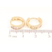Серьги Xuping Позолота 18K колечки Дорожки разноцветных кристаллов фото №2 Серьги Xuping Позолота 18K колечки Дорожки разноцветных кристаллов фото №2