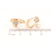 Серьги Xuping Позолота 18K колечки Цветочки с жемчужинами фото №2 Серьги Xuping Позолота 18K колечки Цветочки с жемчужинами фото №2