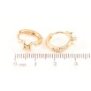 Серьги Xuping Позолота 18K колечки Узор из жемчужин фото №2 Серьги Xuping Позолота 18K колечки Узор из жемчужин фото №2