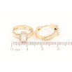 Сережки Xuping Позолота 18K колечка «Візерунок з кристалів» фото №2 Сережки Xuping Позолота 18K колечка «Візерунок з кристалів» фото №2