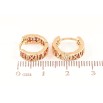 Сережки Xuping Позолота 18K колечка «Римські цифри з червоними кристалами» ø 13мм фото №2 Сережки Xuping Позолота 18K колечка «Римські цифри з червоними кристалами» ø 13мм фото №2