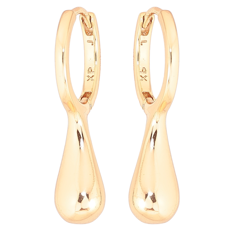 Серьги Xuping Позолота 18K колечки Капельки фото №1