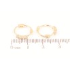 Серьги Xuping Позолота 18K колечки Кристальные дорожки фото №2 Серьги Xuping Позолота 18K колечки Кристальные дорожки фото №2