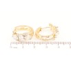 Серьги Xuping Позолота 18K колечки Россыпь кристаллов фото №2 Серьги Xuping Позолота 18K колечки Россыпь кристаллов фото №2