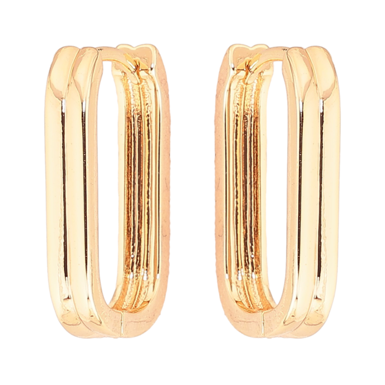 Сережки Xuping Позолота 18K колечка «Декоративний візерунок» фото №2 Сережки Xuping Позолота 18K колечка «Декоративний візерунок» фото №2