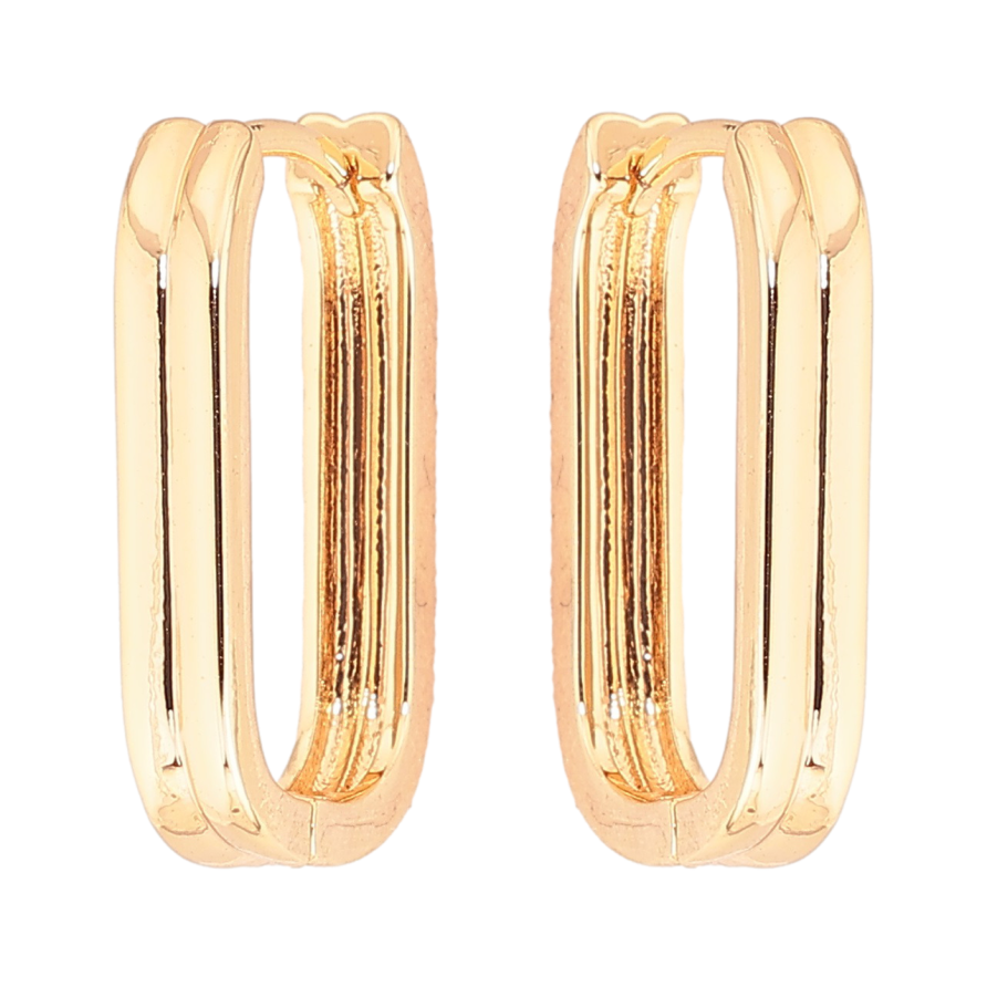 Сережки Xuping Позолота 18K колечка «Декоративний візерунок» фото №1 Сережки Xuping Позолота 18K колечка «Декоративний візерунок» фото №1