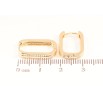 Сережки Xuping Позолота 18K колечка «Декоративний візерунок» фото №2 Сережки Xuping Позолота 18K колечка «Декоративний візерунок» фото №2