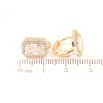 Серьги Xuping Позолота 18K колечки Кристальный блеск фото №2 Серьги Xuping Позолота 18K колечки Кристальный блеск фото №2