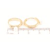 Серьги Xuping Позолота 18K колечки Узор с жемчужинами фото №2 Серьги Xuping Позолота 18K колечки Узор с жемчужинами фото №2