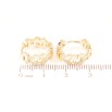 Сережки Xuping Позолота 18K колечка «Декоративний візерунок з кристалами» фото №2 Сережки Xuping Позолота 18K колечка «Декоративний візерунок з кристалами» фото №2